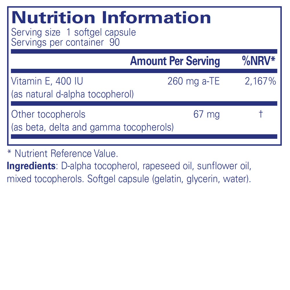 Vitamin E (mixed tocopherols)